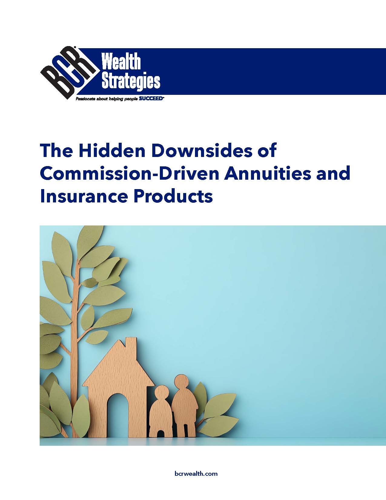 BCR Wealth eBook - The Hidden Downsides of Commission Cover